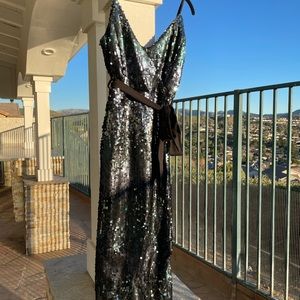 Ombré sequence style dress